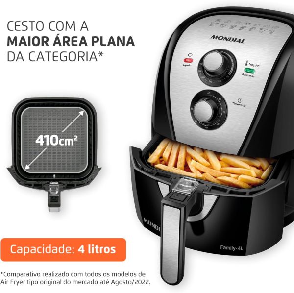 Fritadeira Sem Óleo Air Fryer 4L,Mondial - Image 9